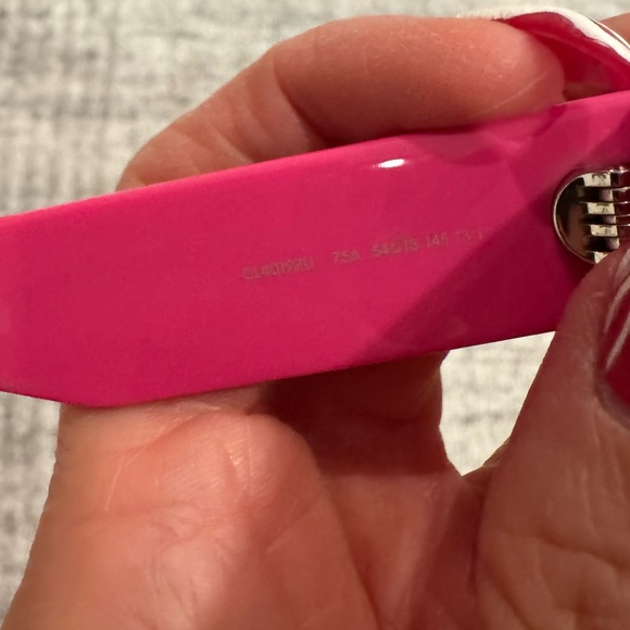 CELINE Monochroms 03 56MM Square Sunglasses in shiny pink, worn once - Picture 6 of 9